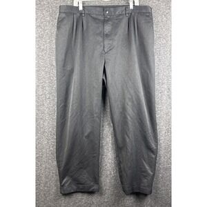 Timber Creek Wrangler Pants Mens 42x30 Gray Pleated Wrinkle Free Khakis Cotton